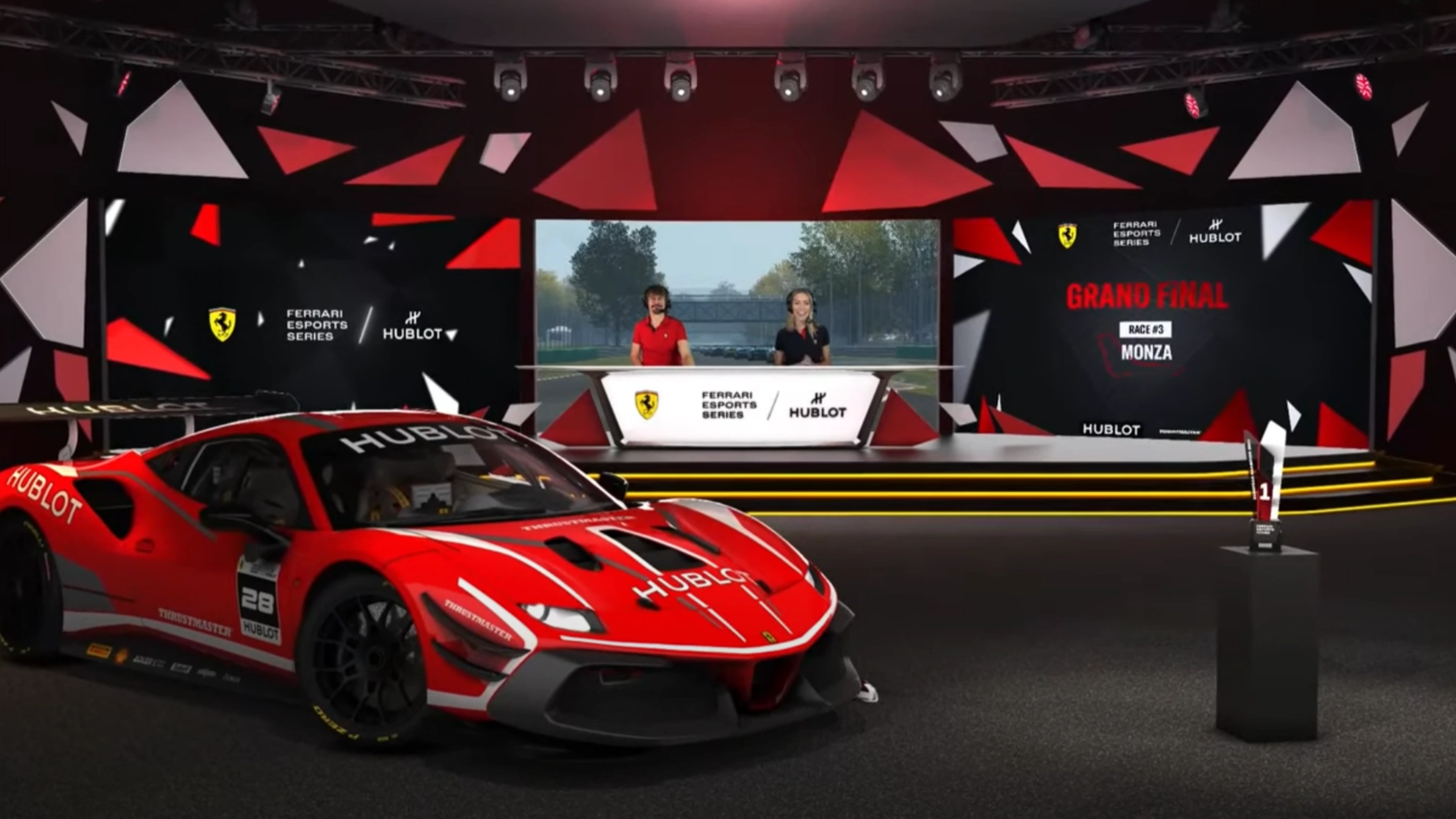 Ferrari Esports Series Season 1 visual identity assets for broadcast and digital launch